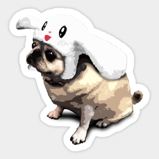 Bunny Pug Sticker